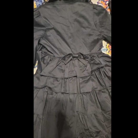 Fit & Flare coat gothic Y2k Lolita Lipservice Black Ruffle Original Cult - Picture 5 of 16